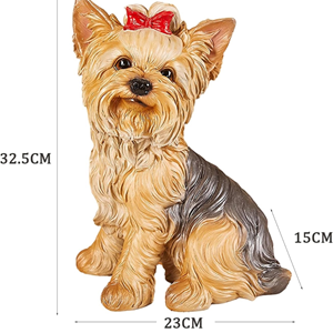 اکشن فیگور سگ نشسته پاپیون دار Yorkshire terrier dog toy_اسباب بازی